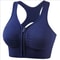 Womens Front Zipper Fitness Sports Bra Yoga Gym Top 7