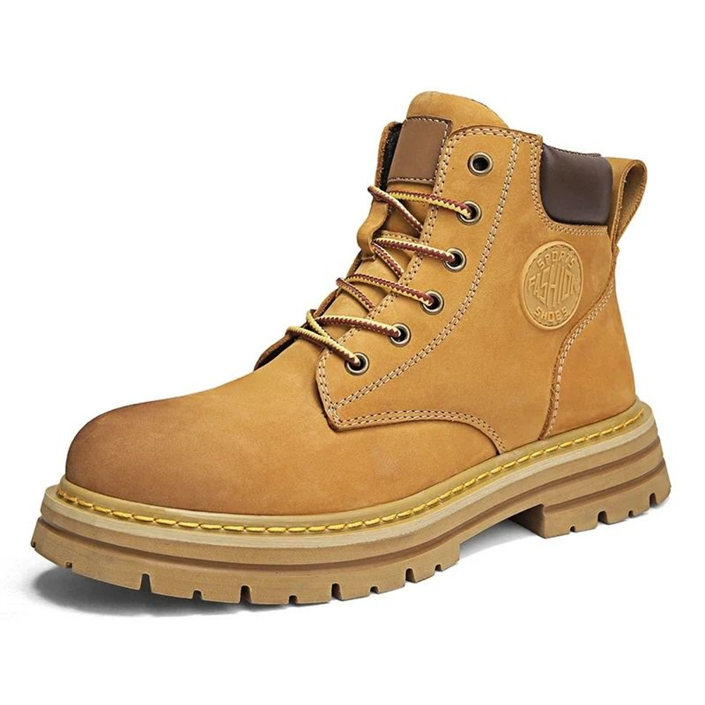 Men High Top Lace Up Casual Boots Lightweight Non Slip Ankle Sneakers For Couples 7