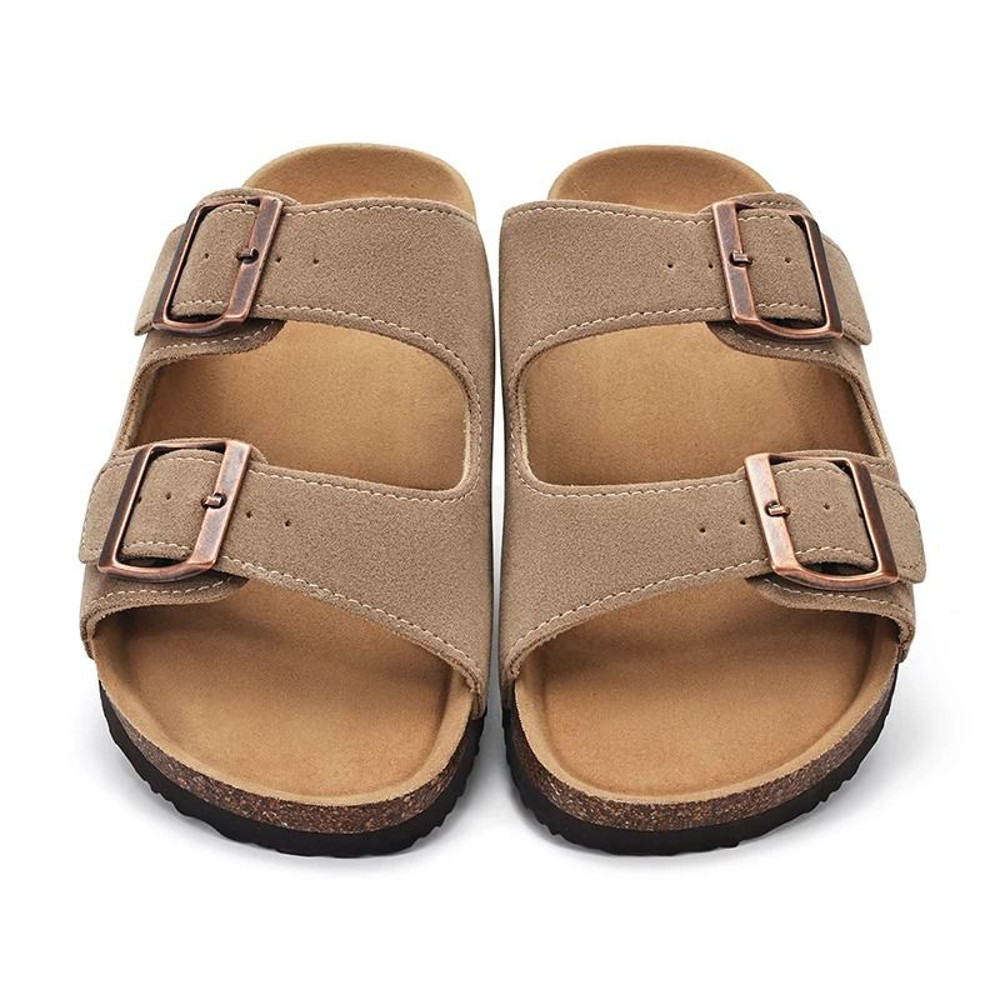 Kidmi Sandals With Adjustable Buckle And Cork Footbed For Men And Women 1