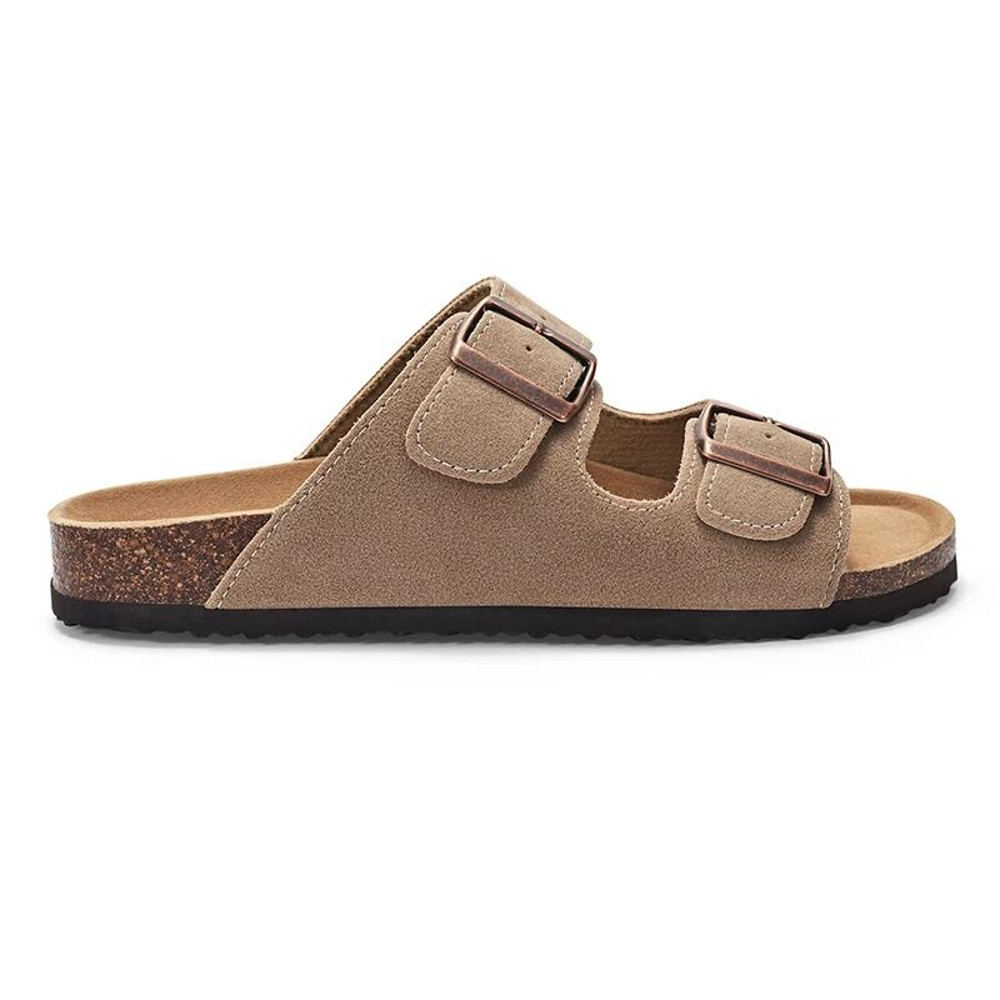 Kidmi Sandals With Adjustable Buckle And Cork Footbed For Men And Women 2
