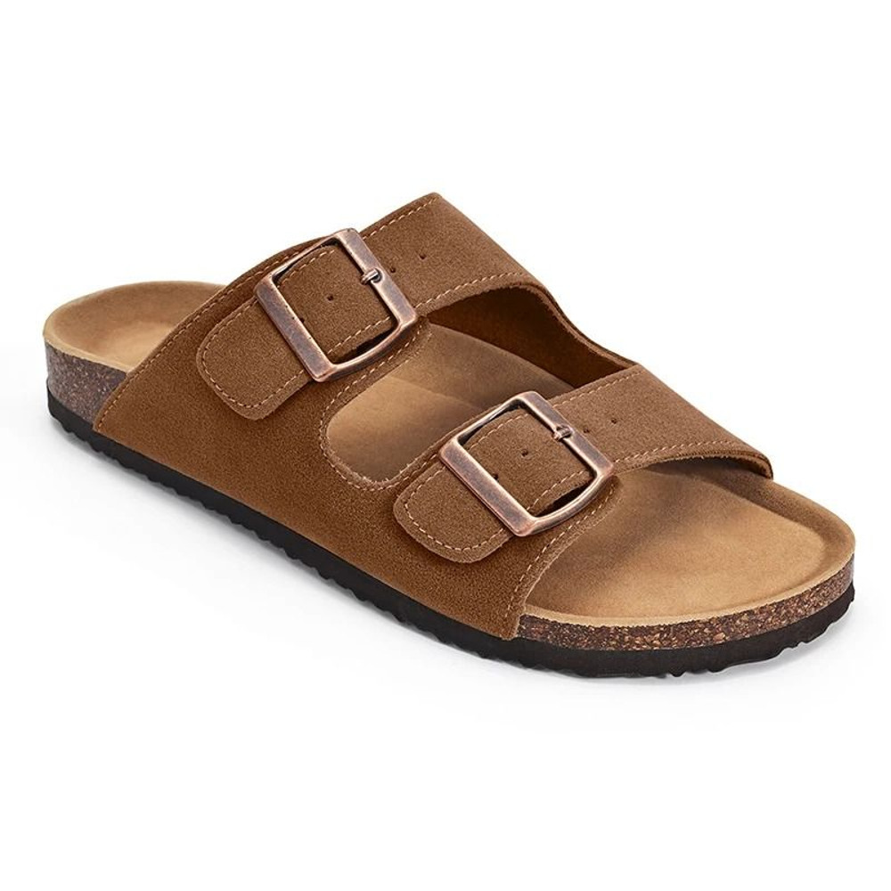 Kidmi Sandals With Adjustable Buckle And Cork Footbed For Men And Women 7