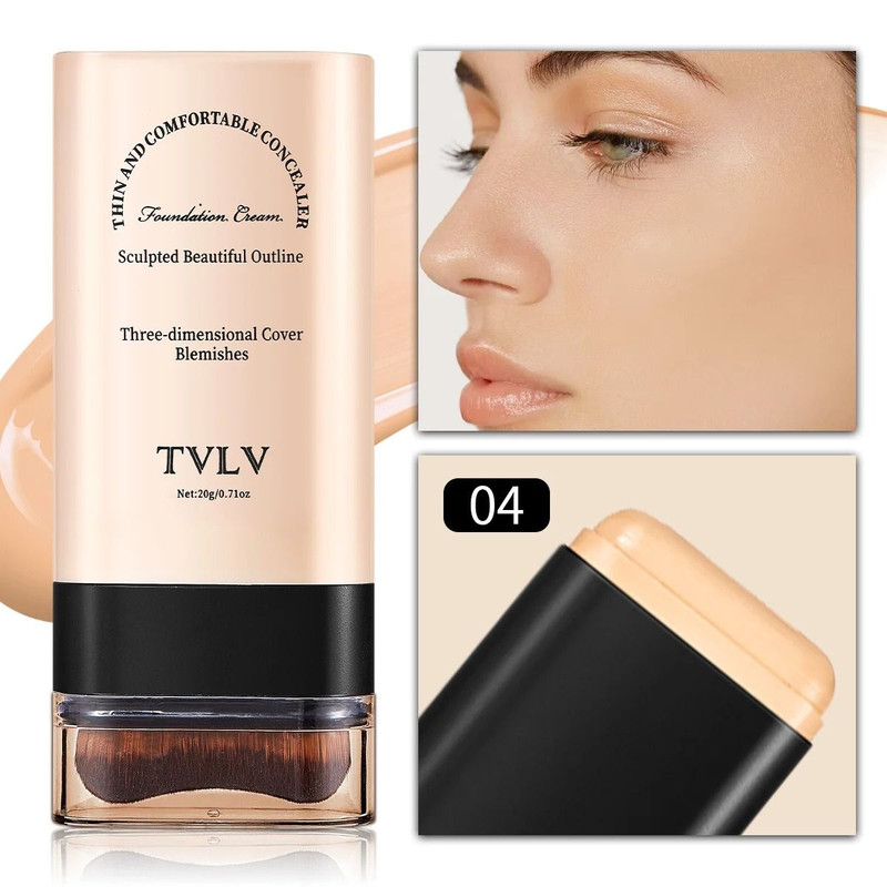 TVLV Eraser Foundation Stick With Built In Brush 20 G 6
