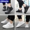 Childrens Black Leather Sneakers Non Slip Lightweight Walking And Sports Shoes 3