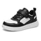 Childrens Black Leather Sneakers Non Slip Lightweight Walking And Sports Shoes 7