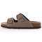 Comwarm Mens Cork Footbed Slides Arch Support Leather Sandals 2