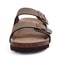Comwarm Mens Cork Footbed Slides Arch Support Leather Sandals 3