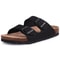 Comwarm Mens Cork Footbed Slides Arch Support Leather Sandals 20