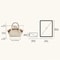 JW PEI Women Canvas Brown Crossbody Tote Mini Vegan Leather Handbag 1