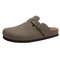 Comwarm Leather Cork Footbed Slides Adjustable Buckle Unisex Sandals 12