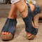 Women Platform Wedge Peep Toe High Heel Sandals Summer Slides 10