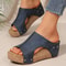 Women Platform Wedge Peep Toe High Heel Sandals Summer Slides 5