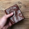 Cowhide Retro Leather Wallet With Zipper Card Holder For Men And Women 1