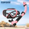 COPOZZ Professional Diving Mask Full Vision Snorkel Set Anti Fog Swimming Gear 9
