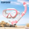 COPOZZ Professional Diving Mask Full Vision Snorkel Set Anti Fog Swimming Gear 11