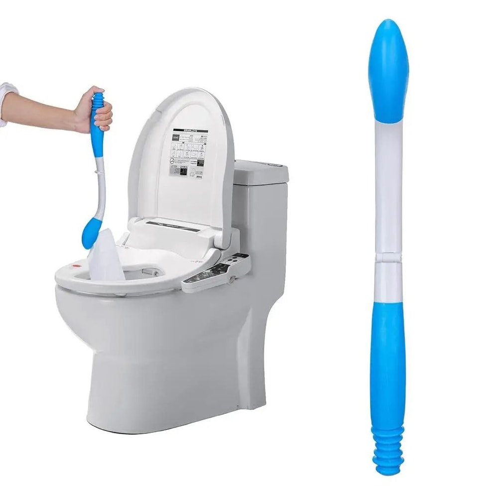 Toilet Aids For Wiping Long Handle Self Wipe Assist Holder With Toilet Paper Grip 3