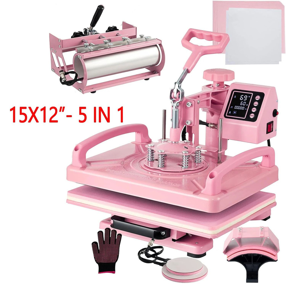 Heat Press Sublimation Machine For T Shirts Hats Tumblers Mugs And Plates 6