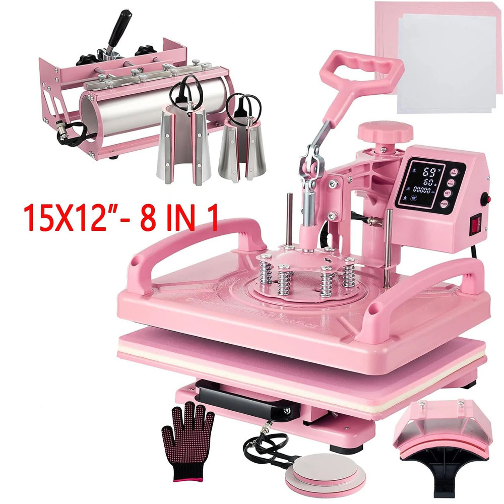 Heat Press Sublimation Machine For T Shirts Hats Tumblers Mugs And Plates 7