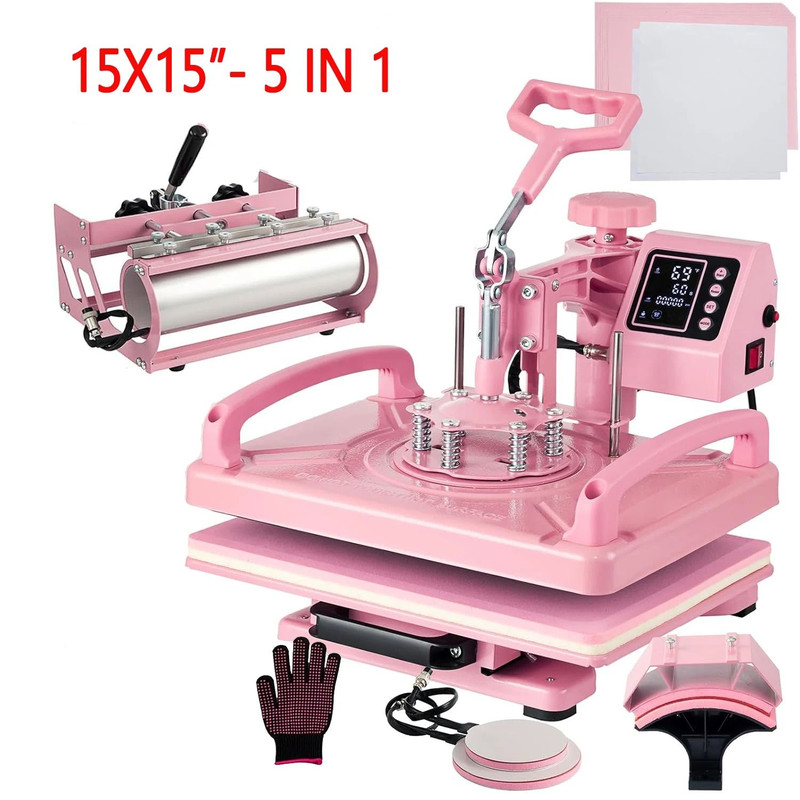 Heat Press Sublimation Machine For T Shirts Hats Tumblers Mugs And Plates 8