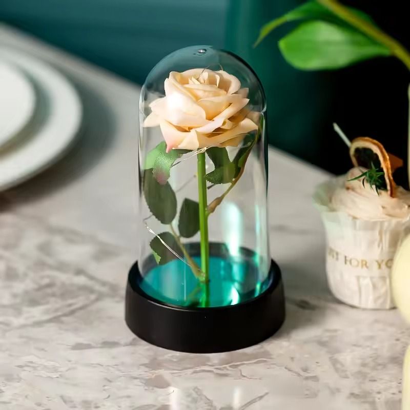 LED Galaxy Rose Artificial Flowers Gift For Wedding Valentine Day And Mothers Day Decoration 15