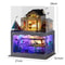 DIY Wooden Mini Seaside Villa Dollhouse Kit With Furniture And LED Lights 6