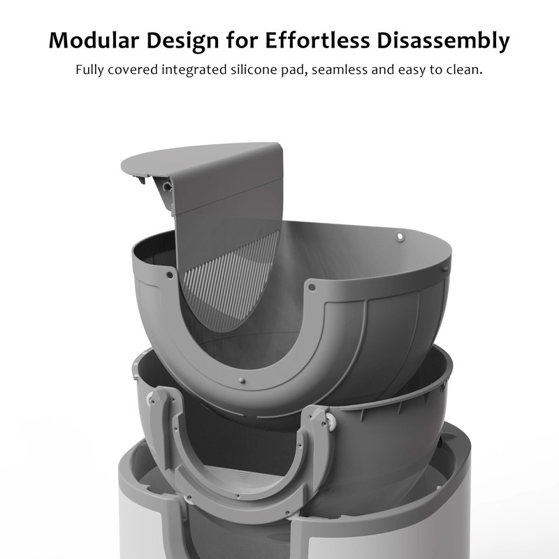 Self Cleaning Cat Litter Box Open Top With Safety Sensors And Extra Large Capacity For Multi Cat Ho 4