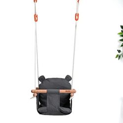 baby canvas swing chair hanging wooden swing for indoor and outdoor use