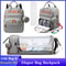3 In 1 Diaper Bag Backpack With Foldable Baby Bed And USB Charging Port 0