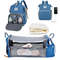 3 In 1 Diaper Bag Backpack With Foldable Baby Bed And USB Charging Port 10