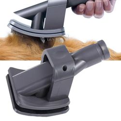 pet fur hair vacuum groomer for dogs and cats with hair brush and grooming tool attachment