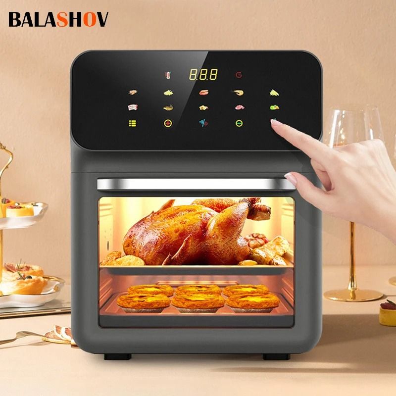 10 L Electric Air Fryer Oven With Touchscreen 360 Degrees Convection  Auto Clean Function 0
