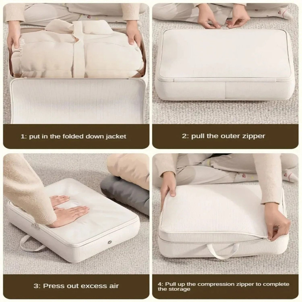4 Pack Compression Storage Bags For Clothes Jackets And Quilts 3