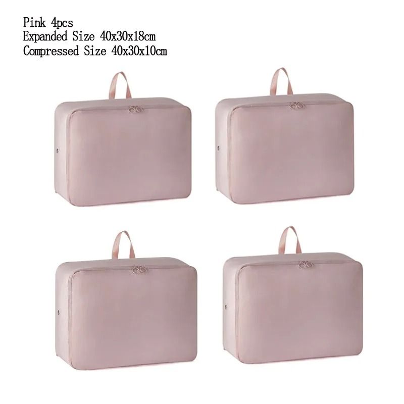 4 Pack Compression Storage Bags For Clothes Jackets And Quilts 8