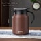 Household Ceramic Thermal Kettle Tea Set For Brewing Black And White Tea 8