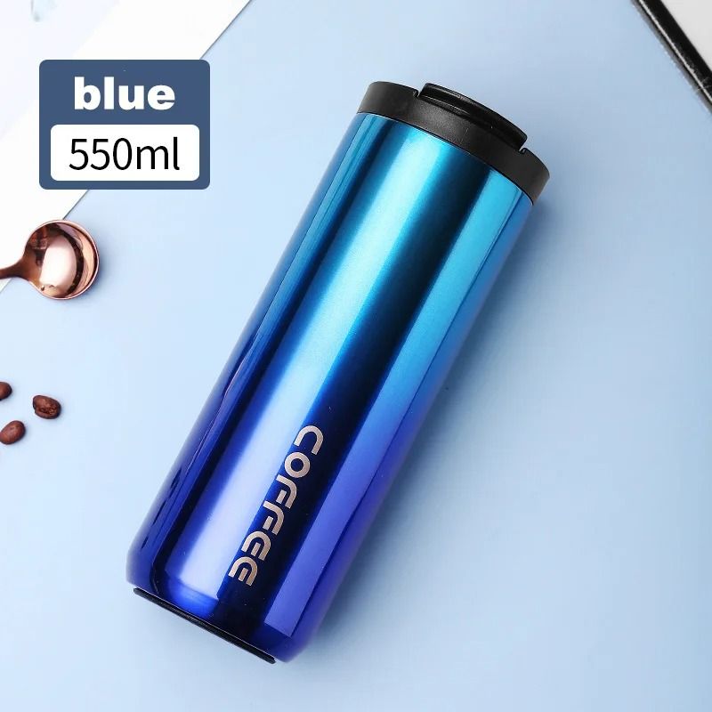 Stainless Steel Thermal Coffee Mug 400ml Leak Proof Travel Cup 12