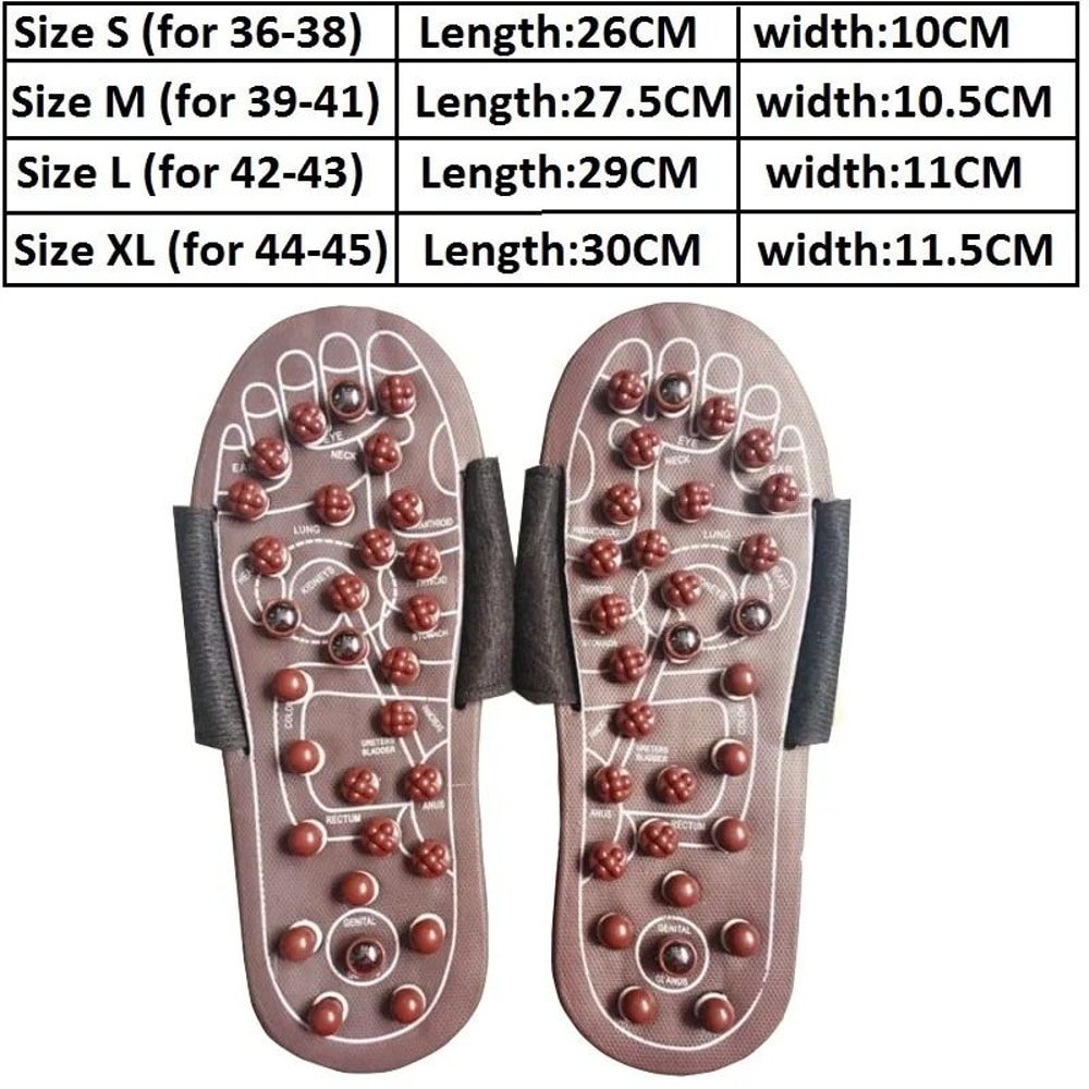 Foot Massage Acupuncture Slippers With Reflexology And Magnetic Therapy For Pain Relief 3