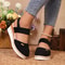 Womens Closed Toe Wedge Espadrille Sandals With Ankle Strap And Platform Heel 2