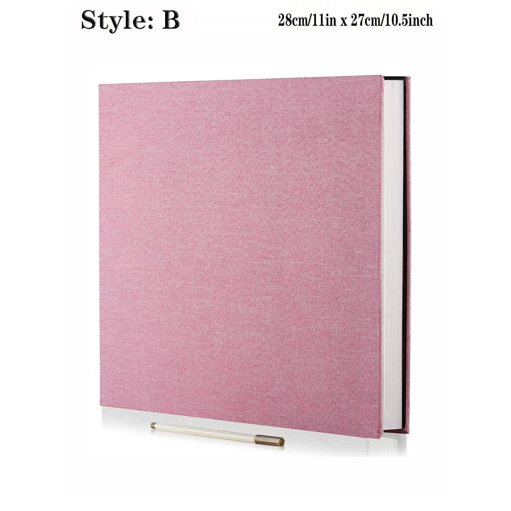 Linen Photo Album Self Adhesive Scrapbook Album For Pictures 14