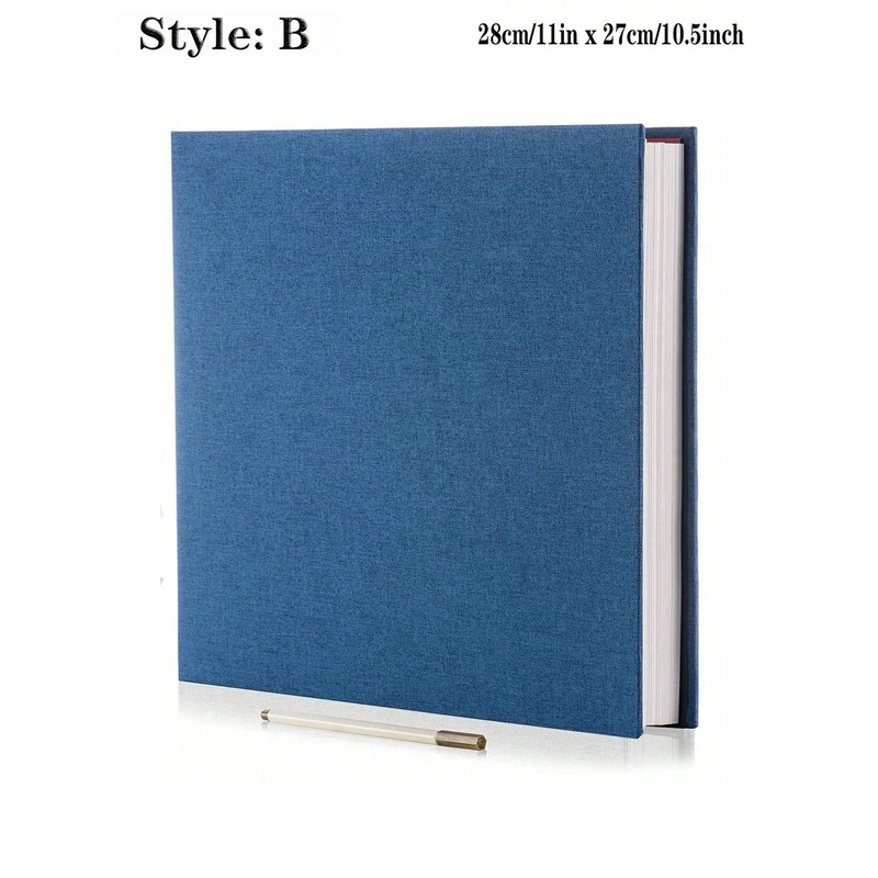 Linen Photo Album Self Adhesive Scrapbook Album For Pictures 29