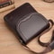 Men Leather Shoulder Bag Waterproof Business Travel Tote Messenger Bag 3