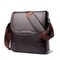 Men Leather Shoulder Bag Waterproof Business Travel Tote Messenger Bag 4