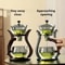 Lazy Kung Fu Glass Tea Set With Infuser And Magnetic Semi Automatic Drip 2