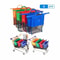 4Pcs Foldable Shopping Cart Trolley Grocery Bags Set Reusable Eco Friendly Tote 0