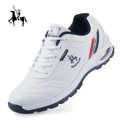 men outdoor leather casual sneakers large size fashion sports shoes