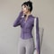 Women Long Sleeve Winter Sports Jacket Zip Fitness Yoga Top Activewear 9