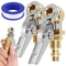 2Pcs Closed Ball Tire 1 4 Inch FNPT Durable Closed Flow Tire Inflator Air Chuck Connector 0