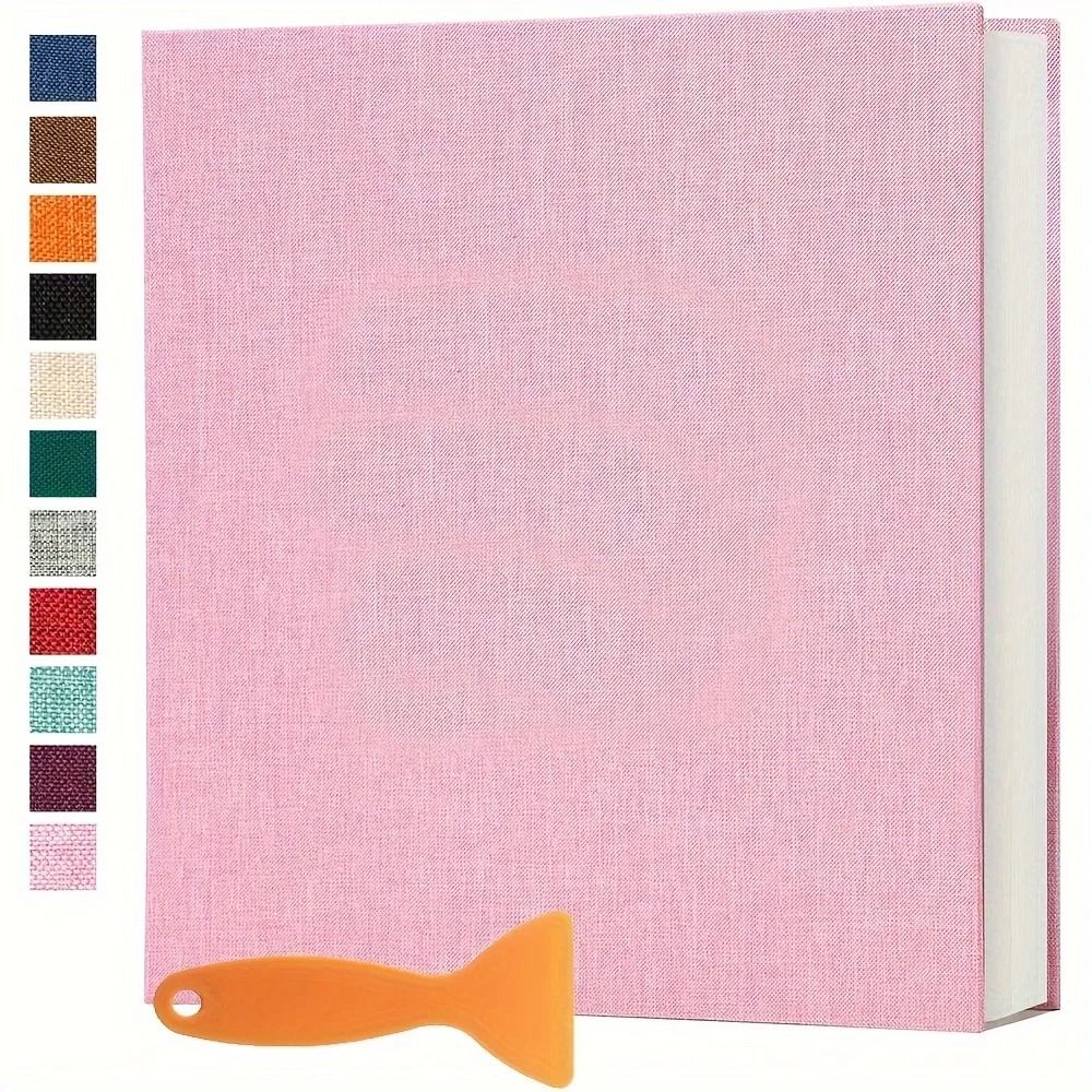 Solid Color Large Photo Album Self Adhesive Bookshelf Album 20 Sheets 40 Pages 11