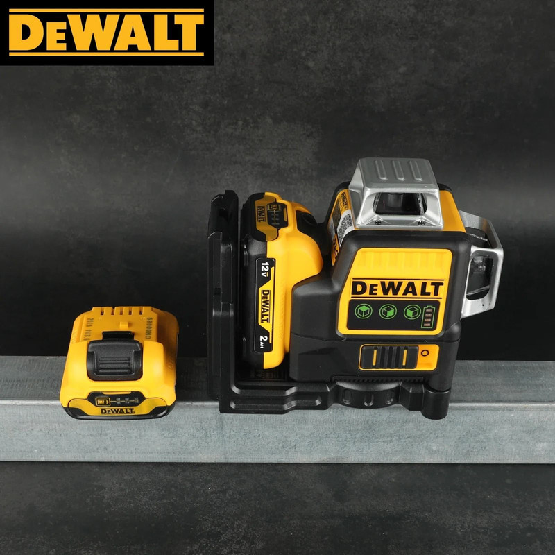 Dewalt DW089LG 12V Lithium Battery 3 X 360 Degree Green Line Laser Level 2