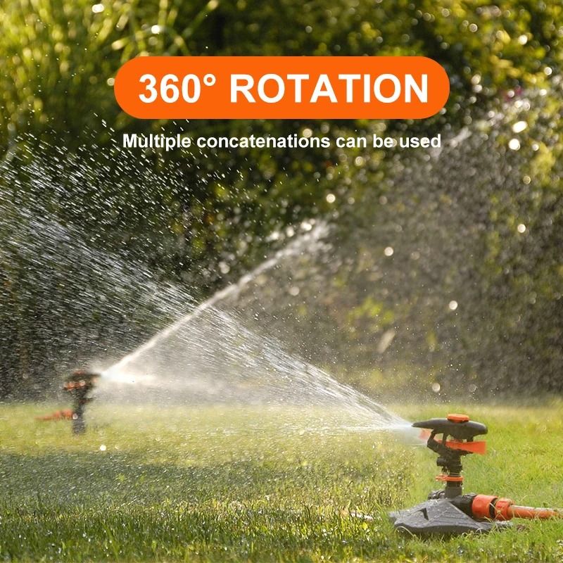 Automatic Garden Watering Lawn Sprinkler 360 Degree Rotation Irrigation System 3