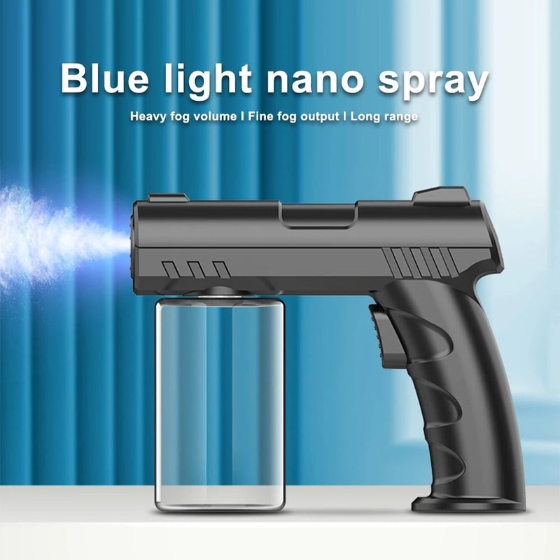 Barber Nano Blue Light Sprayer 280 ML WireFree Aftershave Steam Mist Gun 0