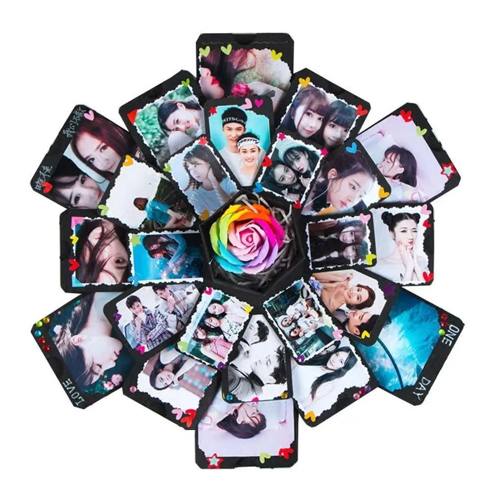 DIY Explosion Photo Album Gift Box Scrapbook For Anniversaries And Memories 3